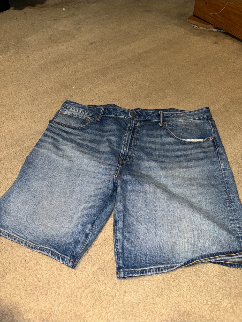 American Eagle Outfitters Light Blue Washed Denim Jean Shorts